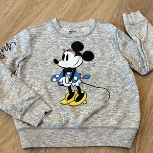 Gray Minnie Mouse Sweatshirt Abercrombie Kids